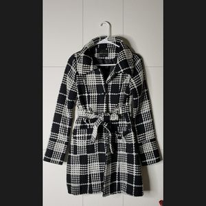 Black and white Coat